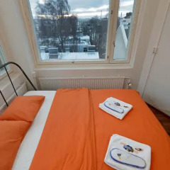Отель CheapSleep Helsinki Стандартный номер с двуспальной кроватью (общая ванная комната) фото 9