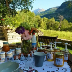 Отель Grange Epiney Bed & Breakfast Ла-Саль питание