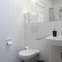 Отель Das Falk Apartmenthaus Германия, Нюрнберг - отзывы, цены и фото номеров - забронировать отель Das Falk Apartmenthaus онлайн ванная фото 2