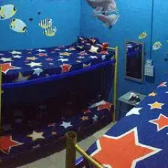 Отель Bubble Backpackers Semporna Кровать в женском общем номере с двухъярусной кроватью фото 5