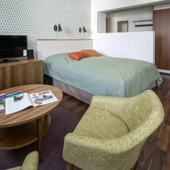 Апартаменты Forenom Serviced Apartments Espoo Tapiola Студия с различными типами кроватей фото 4