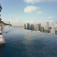 Отель Marina Bay Sands бассейн фото 3