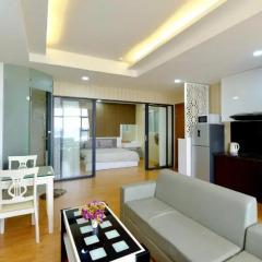 Апартаменты Sunrise Ocean View Apartment Номер Делюкс с различными типами кроватей фото 8