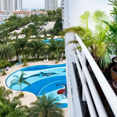 Апартаменты Jomtien View Talay 1 Studio Apartment Паттайя бассейн