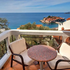 Hotel Adrovic Sveti Stefan 3* Студия с различными типами кроватей фото 13