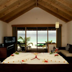 Отель Kuredu Island Resort 4* Вилла с различными типами кроватей фото 9