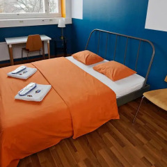 Отель CheapSleep Helsinki Стандартный номер с двуспальной кроватью (общая ванная комната) фото 5