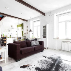 Гостиница Spacious Loft na Sovetskoy Апартаменты разные типы кроватей фото 23