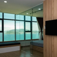 Апартаменты Sunrise Ocean View Apartment Студия с различными типами кроватей фото 7