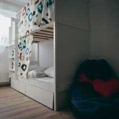 Хостел For you Кровать в общем номере с двухъярусными кроватями фото 37
