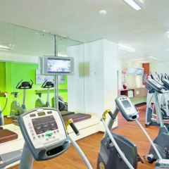 Отель Movenpick Hotel Zuerich-Airport Швейцария, Глаттбруг - 2 отзыва об отеле, цены и фото номеров - забронировать отель Movenpick Hotel Zuerich-Airport онлайн фитнесс-зал фото 4