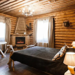 Hotel LogHouse Стандартный номер двуспальная кровать фото 19