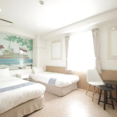 Hotel Imalle Yokohama Isezakicho - Hostel Улучшенный номер с 2 отдельными кроватями фото 4