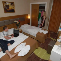Oba Star Hotel & Spa - All Inclusive 3* Стандартный номер с различными типами кроватей фото 7