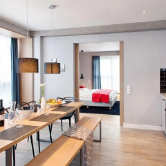 Апартаменты Mloft Apartments Munchen Мюнхен в номере фото 3