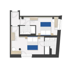 Vi Vadi Hotel Bayer 89 3* Стандартный семейный номер с двуспальной кроватью