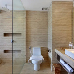 Отель Jimbaran Bay Beach Resort & Spa 4* Улучшенный номер с различными типами кроватей фото 6