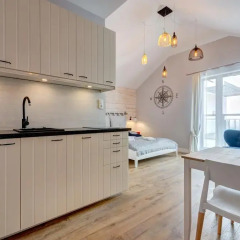 Апартаменты Dom & House - Apartments Waterlane Студия с различными типами кроватей фото 3