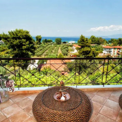 Отель Villa Pefkohori Греция, Пефкохори - отзывы, цены и фото номеров - забронировать отель Villa Pefkohori онлайн балкон