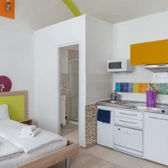 Отель Amber Gardenview Studios Студия с различными типами кроватей фото 15