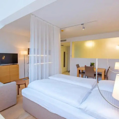 Апартаменты Wienwert Apartments Getreidemarkt Студия с различными типами кроватей фото 9