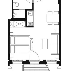 Апартаменты Design-Apartments im lebendigen Haus Студия с различными типами кроватей фото 9