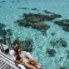 Отель Hilton Moorea Lagoon Resort and Spa 5* Бунгало с различными типами кроватей фото 12