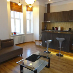 Апартаменты Lāčplēša Central Apartments комната для гостей фото 4