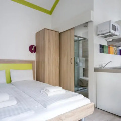 Отель Amber Gardenview Studios Студия с различными типами кроватей фото 12