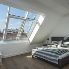 Отель Penthouse Stephansplatz Люкс с различными типами кроватей фото 12