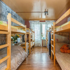 Hostel Dobryij Кровать в женском общем номере с двухъярусной кроватью фото 10