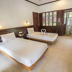 Отель Coco Palm Beach Resort 3* Улучшенное бунгало с различными типами кроватей фото 2