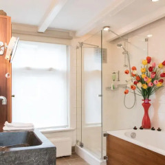 Отель Bed and Breakfast Jordaan Corner Нидерланды, Амстердам - отзывы, цены и фото номеров - забронировать отель Bed and Breakfast Jordaan Corner онлайн ванная