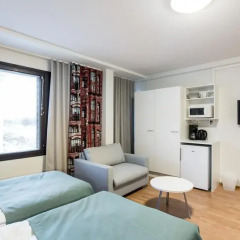 Отель Forenom Aparthotel Helsinki Herttoniemi Стандартный номер с различными типами кроватей фото 17