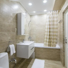Гостиница Alpha Apartments Voykova в Сочи отзывы, цены и фото номеров - забронировать гостиницу Alpha Apartments Voykova онлайн ванная