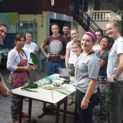 Отель Meas Family Homestay Бунгало с различными типами кроватей