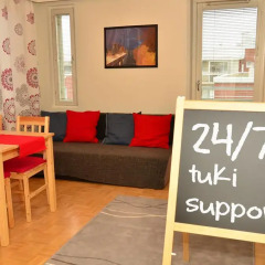 Апартаменты Helppo Hotelli Apartments Rovaniemi Студия с различными типами кроватей фото 15