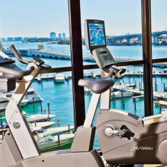 Отель Miami Marriott Biscayne Bay фитнесс-зал