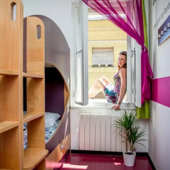 Chillout Hostel Zagreb Кровать в общем номере с двухъярусными кроватями фото 4