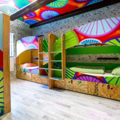 Chillout Hostel Zagreb Кровать в общем номере с двухъярусными кроватями фото 34