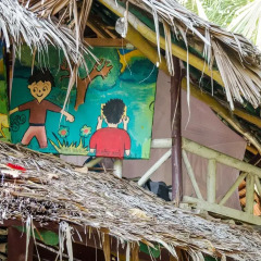 Leaf House Bungalow - Hostel Кровать в общем номере с двухъярусной кроватью фото 6