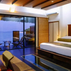 Отель Adaaran Prestige Vadoo 5* Вилла с различными типами кроватей фото 27