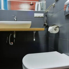 Hotel & Hostel Vstrechi na Arbate Номер с общей ванной комнатой с различными типами кроватей (общая ванная комната) фото 9