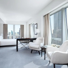 Отель The Langham, New York, Fifth Avenue Представительский номер с различными типами кроватей фото 8
