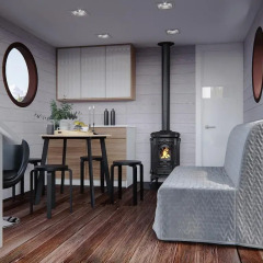 Отель Houseboat Jyväskylä Ювяскюля комната для гостей