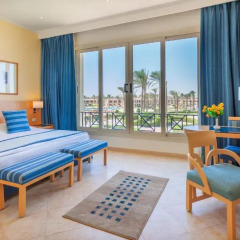 Отель Cleopatra Luxury Resort Makadi Bay 5* Представительский люкс с различными типами кроватей фото 5