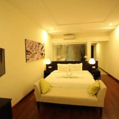 Отель Thanh Binh Riverside Hoi An 4* Стандартный номер с различными типами кроватей фото 3