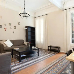 Апартаменты Modernist Apartment Barcelona Барселона комната для гостей фото 5