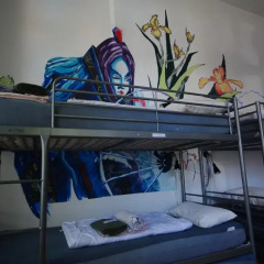 Kiez Hostel Berlin Кровать в женском общем номере с двухъярусной кроватью фото 4