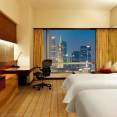 Отель The Westin Guangzhou 5* Номер Делюкс с разными типами кроватей фото 6